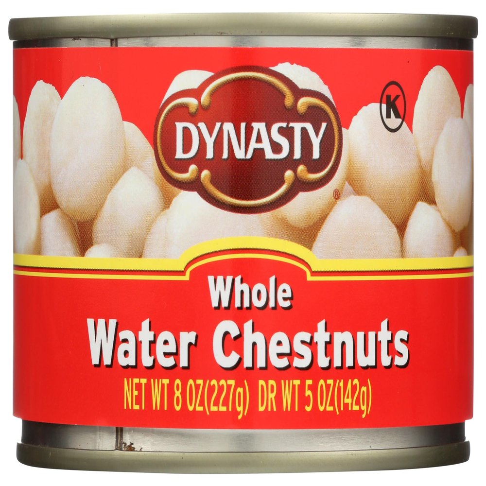 Dynasty Whole Water Chestnuts, Kosher, 8 Ounce (Pack of 12)