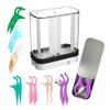 Floss Dispenser refillable, Floss Pick Dispenser for Plackers, Flosser Holder, Portable case for Dental Picks (20 Counts) view 1