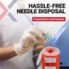 1.5qt (1PK) Mail-in Take Back Sharps Containers with Destruction Services for Safe & Environmentally-Responsible Needle Disposal | Home, Personal, Travel, and Professional Use view 4