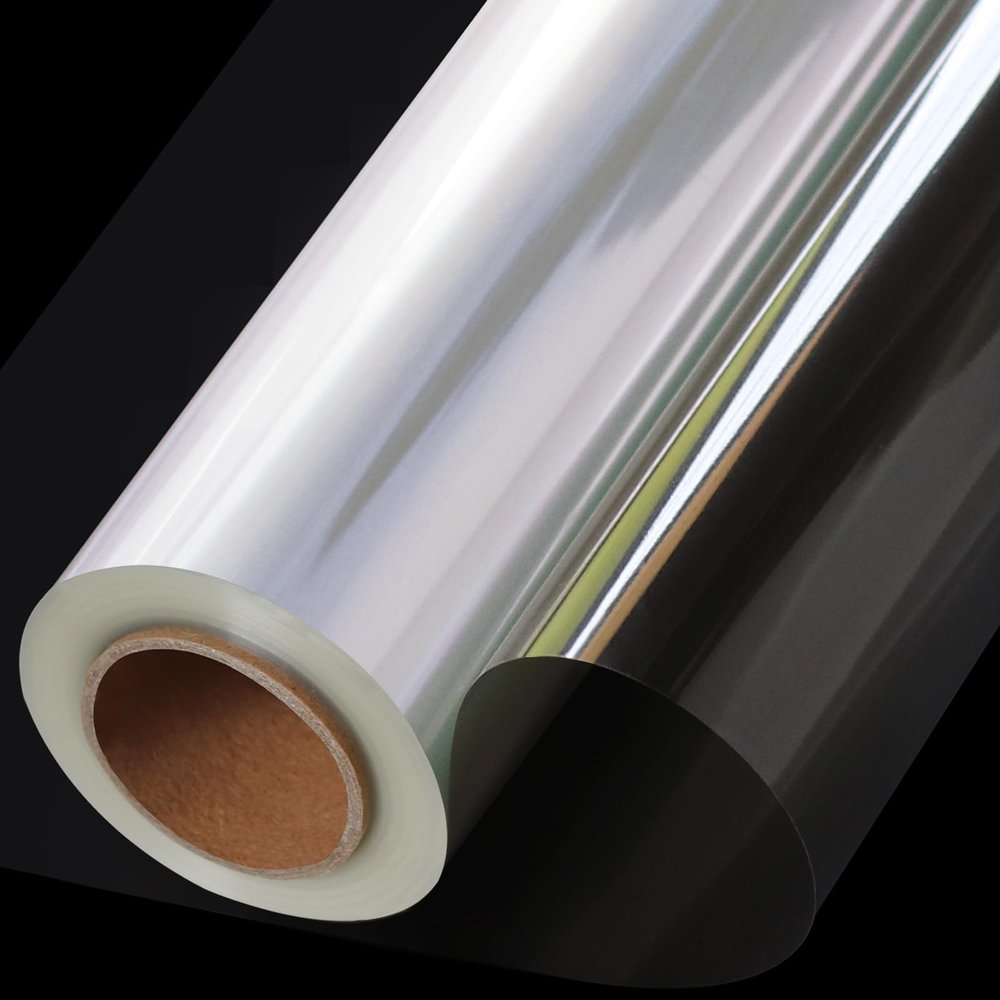 SYOGUA 100 ft Extra Wide Clear Cellophane Wrap Roll, 34" x 100', Thicker Transparent Paper for Gifts, Treats, Holidays, Christmas