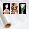 SYOGUA 100 ft Extra Wide Clear Cellophane Wrap Roll, 34" x 100', Thicker Transparent Paper for Gifts, Treats, Holidays, Christmas view 4