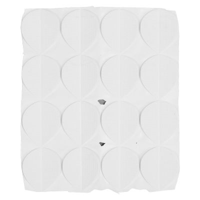 16 Pairs Shoe Repairing Rubber Heel Pad Set, Heel Plates, Shoe Sole Repair Patch Kit - Nonslip, Rubber Material (WHITE)