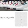 16 Pairs Shoe Repairing Rubber Heel Pad Set, Heel Plates, Shoe Sole Repair Patch Kit - Nonslip, Rubber Material (WHITE) view 2