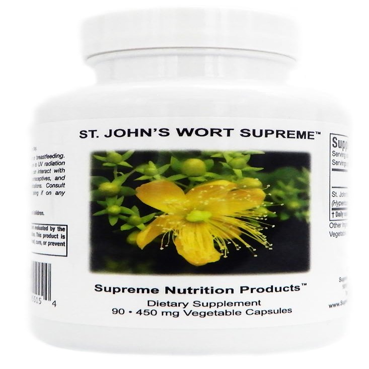 Supreme Nutrition St. Johns Wort Supreme, 90 Pure St. Johns Wort Capsules