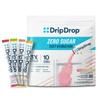 DripDrop Sugar Free Hydration Packets - Zero Classic Variety Pack - Single Serve Electrolytes Powder Drink Mix - Lemon Lime, Watermelon, Peach, Passion Fruit - Non-GMO, Gluten Free, Vegan - 32 Sticks view 1
