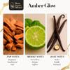 Amber Sunset Glow Essential Oil Refill Luxury Hotel Inspired - Long Lasting Aroma for Home & Office Diffuser - 120 ml Fresh Blend of Bergamot, Oud and Sandalwood, Scent for Spa Wellness Aromatherapy. view 2