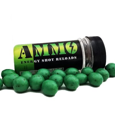 AMMO Natural Energy Mint Chocolate Coffee Rounds Caffeinated Shot Reloads Chocolate Coffee Beans 40 count