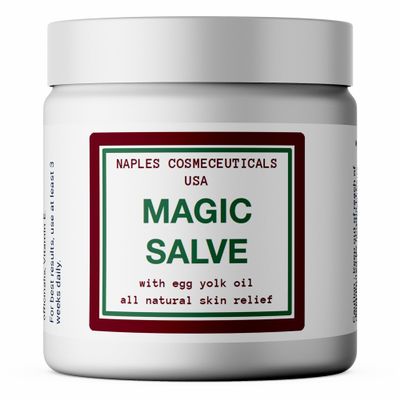 Magic Salve, Boils, Abscesses, Hidradenitis Suppurativa Cream Anal Fissures Wound Care Effective for Painful, Irritated, Infected, Open, Dry Cracked Skin Advanced Relief with Egg Yolk Oil Made in USA