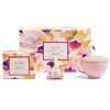 Tea Forte Mariposa 3-Piece Premium Tea Gift Set with Rose Pink Cafe Cup and Lid, Tea Tray and 10 Count Mini Presentation Box, 2 of Each Blend Handcrafted Pyramid Infuser Tea Bags view 1