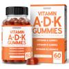 ADK Gummies Vitamin D3 K2 (60 Sugar Free Gummies) Vitamin D3 K2 10000iu/ 5000iu - Supplement with D & K - 10 Vegan Supplement - Delicious Raspberry Flavor - Non GMO & USA Made - 60 Count view 1