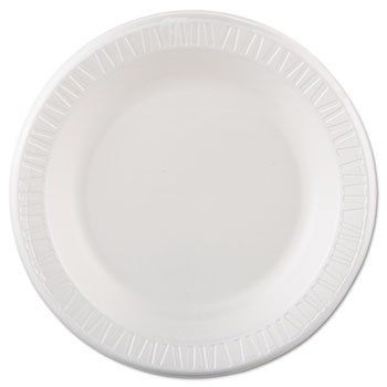 212 Main Plastic Dinnerware, Plate, 10 1/4'' Dia, White, 125/Pack, 4 Packs/Carton