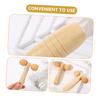 Healvian 2pcs Deep Tissue Manual Massage Tool Handheld Leg Roller Massager with Wooden Handle Portable Massage Promotes Blood Circulation and Relieves Fatigue view 2