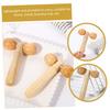 Healvian 2pcs Deep Tissue Manual Massage Tool Handheld Leg Roller Massager with Wooden Handle Portable Massage Promotes Blood Circulation and Relieves Fatigue view 3