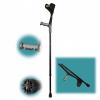 1 Pair Folding Forearm Crutches with Open Cuff, Lightweight Aluminum Elbow Crutch, Portable Walking Aid view 1