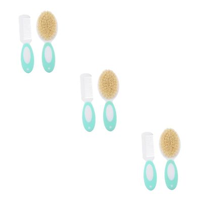 ifundom 6pcs Boy Girl Wool Hair Brush for Boy Girl Natural Scalp Massaging Comb for Boys and Girls Gentle Hair Care Tool