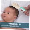 ifundom 6pcs Boy Girl Wool Hair Brush for Boy Girl Natural Scalp Massaging Comb for Boys and Girls Gentle Hair Care Tool view 2