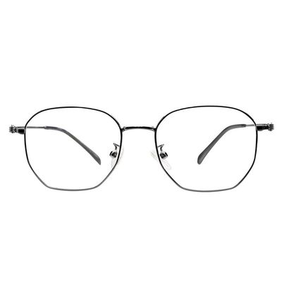 LAMBBAA Blue Light Blocking Reading Glasses Small Face Computer Fashionable Lightweight Retro Metal Frame Women Men(gray,+0.75 Magnification