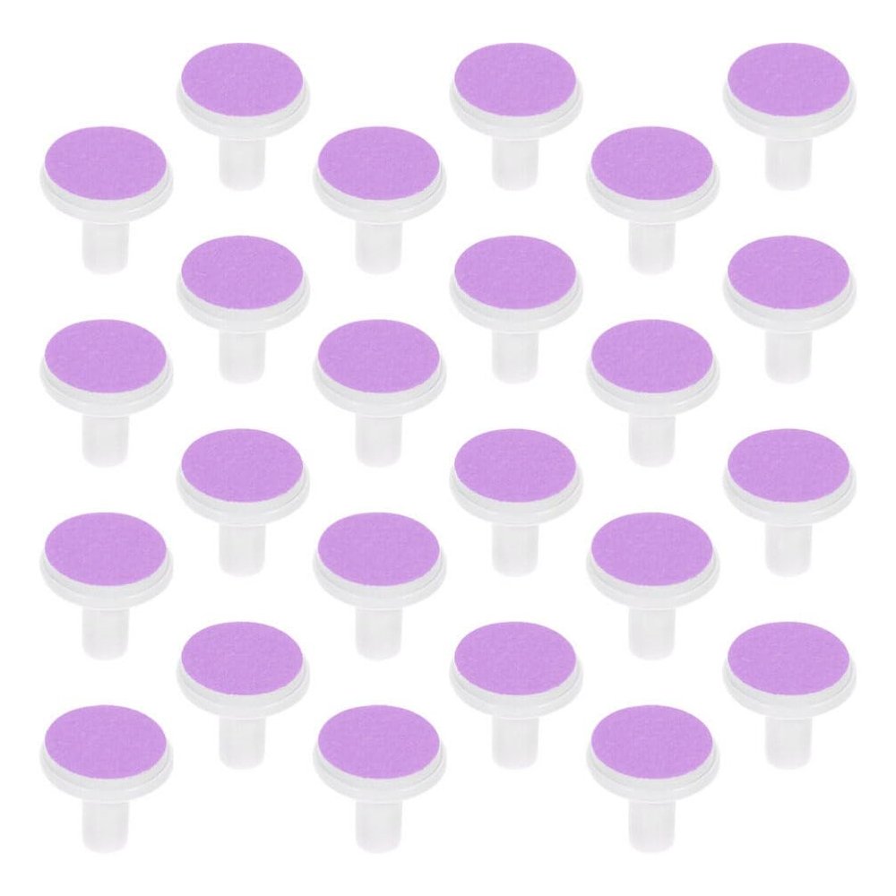 DOITOOL 24Pcs Baby Electric Nail Trimmer Replacement Pads Safe Sandpaper Grinding Heads for Infant Toddler Nail File Easy to Install