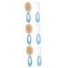 ifundom 6pcs Boy Girl Natural Wool Hair Brush Boys and Girls Hair Comb Ergonomic Handle Safe for Scalp view 1