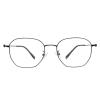 LAMBBAA Blue Light Blocking Reading Glasses Small Face Computer Fashionable Lightweight Retro Metal Frame Women Men(coffee,+0.50 Magnification view 1