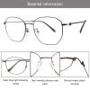 LAMBBAA Blue Light Blocking Reading Glasses Small Face Computer Fashionable Lightweight Retro Metal Frame Women Men(coffee,+0.50 Magnification view 2
