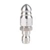 ZSYTF Stainless Steel Sewer Cleaner Resistant Nozzel High Pressure Pipe Cleaning Tool 1/4inch for Long Lasting Use Water Pipe Flushing view 1
