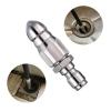 ZSYTF Stainless Steel Sewer Cleaner Resistant Nozzel High Pressure Pipe Cleaning Tool 1/4inch for Long Lasting Use Water Pipe Flushing view 2