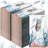 Moinchore 200 Pcs Funny Cat Diving Disposable Guest Towels for Bathroom Teal Blue Decorative Paper Hand Towels Coastal Guest Napkins Sea Ocean Dinner Napkins for Baby Shower Holiday Party Supplies view 1