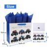 16.5 Extra Large Truck-themed Gift Bags Set with Greeting Card and Tissue Paper (Monster Trucks Design) for boys, Kids Birthday Party,Baby boy,Baby Shower,Newborn,New Moms or Parents view 2