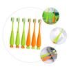 NOLITOY 6pcs Carrot Boys and Girls Toothbrush Manual Toothbrush for Boy Girl Manual view 4