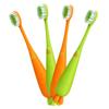 NOLITOY 4pcs Manual Boys and Girls Toothbrush Soft Bristles Travel Toothbrush for Boy Girl Toddlers Carrot Shape Household view 1