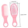ifundom 1 Set Brush and Comb Newborn Infant Massage Hair Brush Comb Kit Soft Material Static-Free for Gentle Use Promotes Circulation view 4