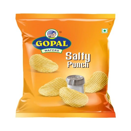 Mahavir Crunchy Bliss: Salty Punch Potato Chips for Snack Lovers, 4.76 Ounce (Pack of 1)