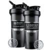 BlenderBottle Classic V2 Shaker Bottle Perfect for Protein Shakes and Pre Workout, 28-Ounce, Black, 2 Pack view 1