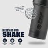 BlenderBottle Classic V2 Shaker Bottle Perfect for Protein Shakes and Pre Workout, 28-Ounce, Black, 2 Pack view 3