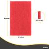 Scouring Pad Non-Scratching Scrubber Non-Scratch Cleaning Scrub Pads Heavy Duty Scouring Pad Reusable Kitchen Scrubbing Pad Pack of 18 Red, by Superio view 2