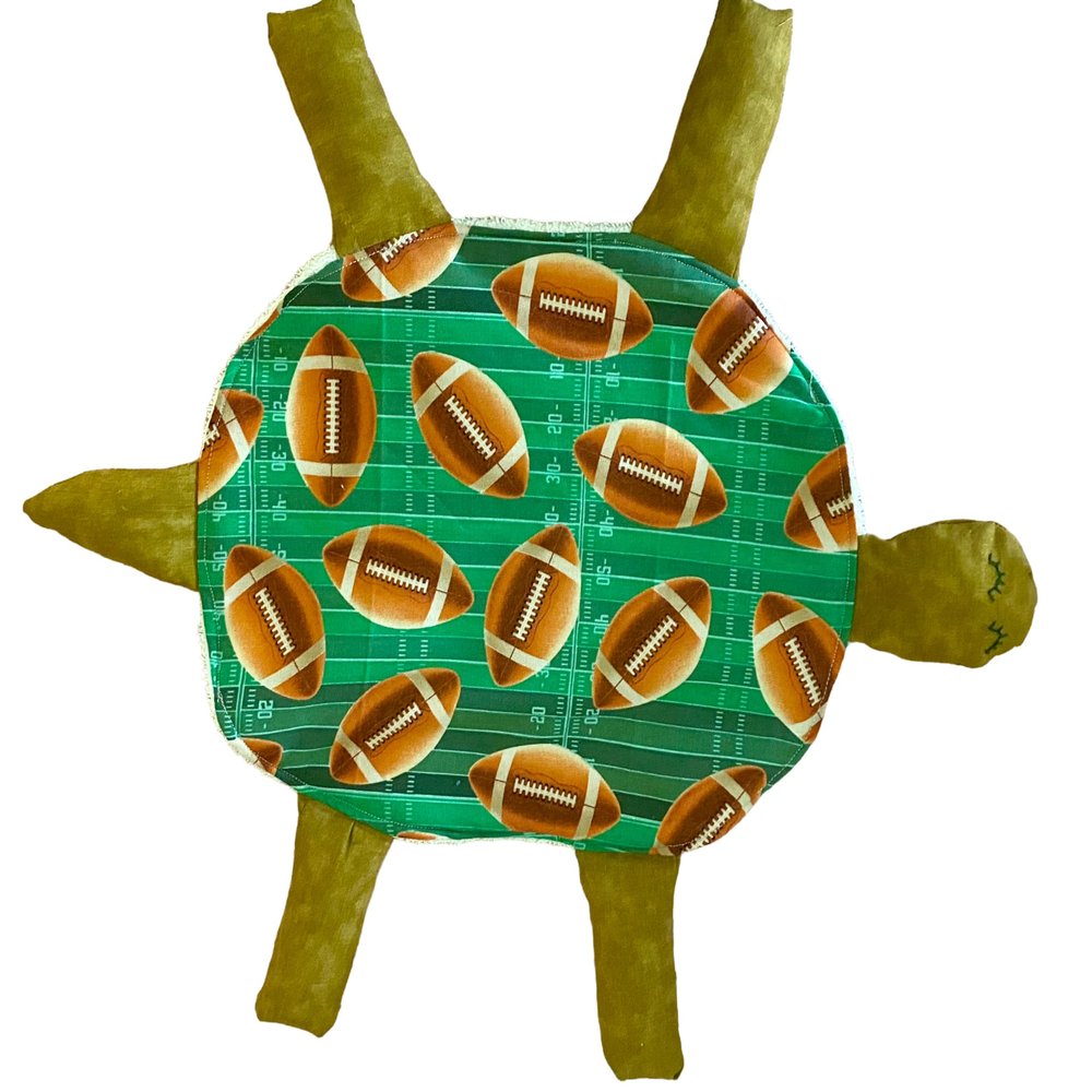 Kitchen Turtle Mop for Small Kitchen Spills, Color - Football Fabric