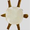 Kitchen Turtle Mop for Small Kitchen Spills, Color - Football Fabric view 4