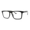 SA106 Stylish Classy Squared Rectangle Horn Rim Plastic Fashion Reading Glasses All Brown +2.00 view 1