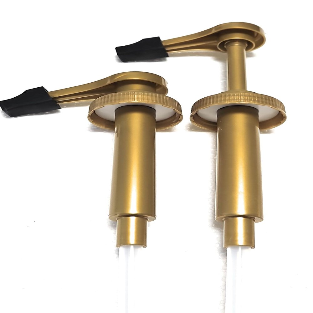 Gallon Syrup Pump (Pack of 2). Leak Proof, 10ml (2 Teaspoons) per Stroke. FDA Compliant. BPA Free. Product of Bayside Traders.