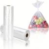 OausTect 14" X 20" Plastic Produce Bag on a Roll, Clear Food Storage Bags for Fruits Vegetable, 350 Bags/Roll (2 Rolls) view 1