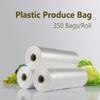 OausTect 14" X 20" Plastic Produce Bag on a Roll, Clear Food Storage Bags for Fruits Vegetable, 350 Bags/Roll (2 Rolls) view 2