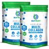 BioTrust Ageless Multi Collagen Peptides Powder  5 Types (I, II, III, V, X)  Unflavored Collagen Powder for Women & Men  Hydrolyzed Protein  Grass Fed Beef, Fish, Chicken, Eggshell Membrane, 2-pk view 1