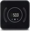 WEedsy Weight Scale, Body Bathroom Scale, Digital Electronic Scale with Step-On Technology, 6mm Tempered Glass Easy Read Backlit LCD Display, 400 Pounds, Black view 1