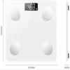 WEedsy Digital Body Weight Bathroom Scale Weighing Scale, Backlit Display, 400 Pounds, Glass, USB Charging Electronic Weighing view 2