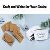 20-100Pcs Custom White/Kraft Coffee Cup Sleeves, Disposable Cup Sleeves for Water, Juice, Coffee or Tea, Fits 10, 12, 16, 20 oz Paper Cups (Cup Not Included) (30PCS) view 3