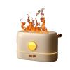 3D Flame Humidifier, Portable Silent Aromatherapy Essential Oil Diffuser with Flame Night Light for Home, Office view 1