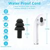 4Pairs Ear Plugs for Sleeping,Soft Silicone Earplugs Noise Cancelling,Black Earplug for Swimming Snoring Concerts Shooting Airplanes. view 2