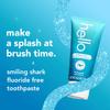 Hello Smiling Shark Fluoride Free Kids Toothpaste, Natural Fruit Punch, 4.2 Oz Tube (Pack of 3) view 2