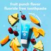 Hello Smiling Shark Fluoride Free Kids Toothpaste, Natural Fruit Punch, 4.2 Oz Tube (Pack of 3) view 3